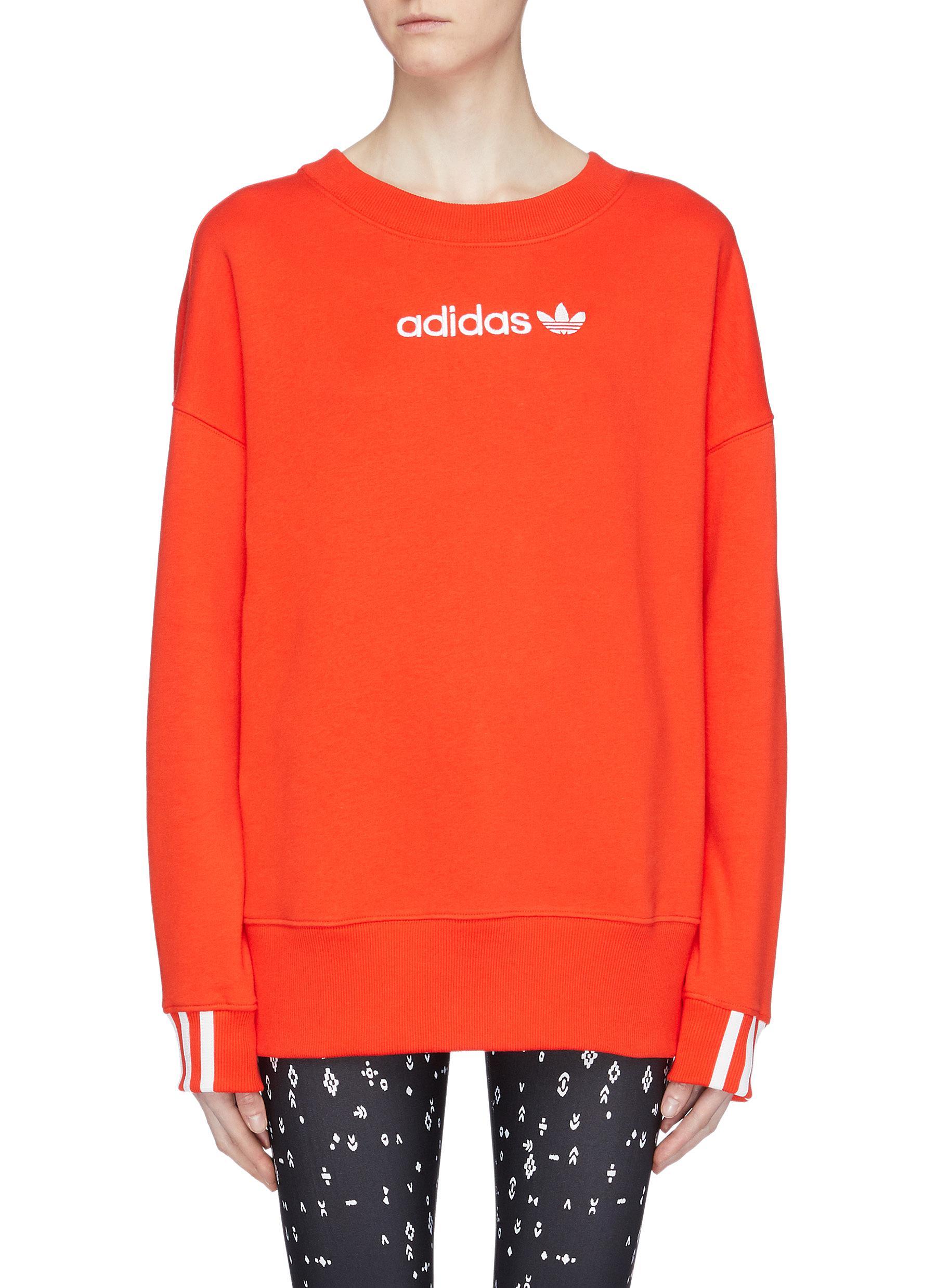 adidas coeeze sweatshirt red